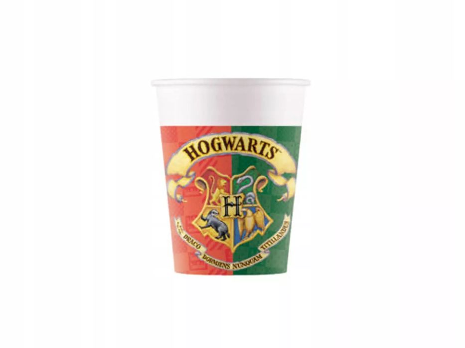 Kubeczki Papierowe 200 Ml, Harry Potter (8 Sztuk). Nowy Produkt
