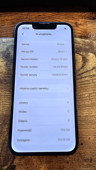 Iphone 13mini 128Gb Bat:86% Black Gwarancja/SklepGSM/Lwsk