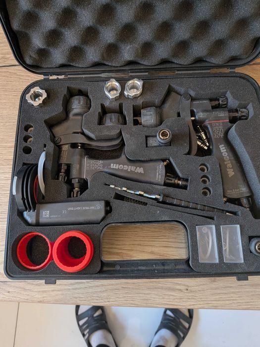 Pistolety lakiernicze Walcom Carbonio evo 1,3 halo base ,clear