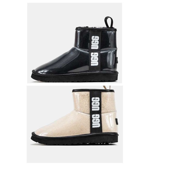 Женские зимние UGG Classic Clear Mini с мехом угги жіночі зимові уггі