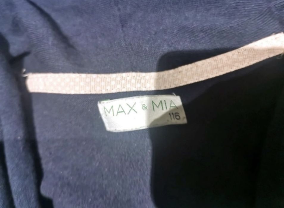 Sweterek dzianinowy/narzutka strój galowy Max&Mia 116