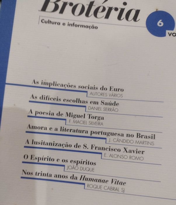 Brotéria Vol. 147 - 5 livros (1998)