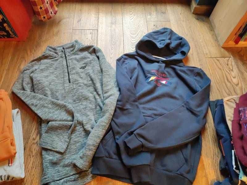 Paka ubrań dla chłopca 164 - 14 sztuk + zimowa kurtka