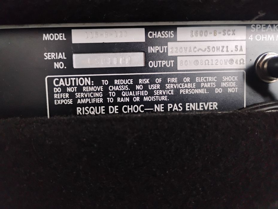 Combo basowe Music Man b120 80s