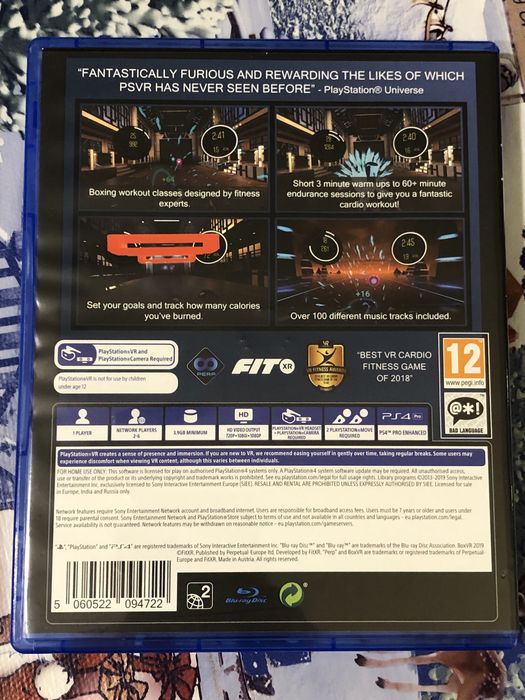 Box vr gra fitness na ps4 cwiczenia gry playstation gogle