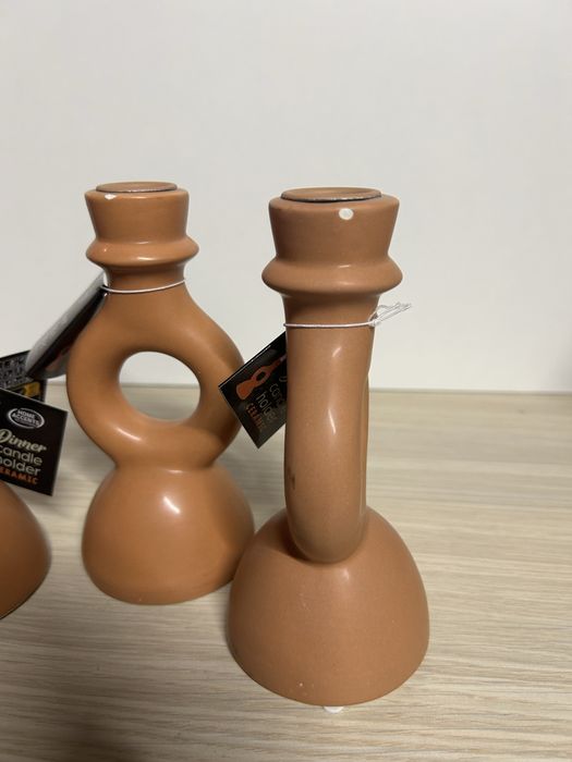 Zestaw 3 świeczników ceramicznych nr.7653