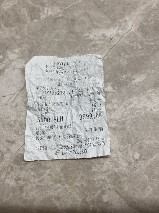 iPhone 17 256GB IGŁA! 7 cykli paragon
