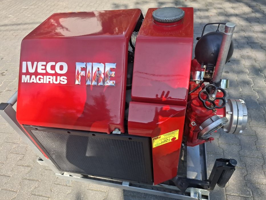 Motopompa Iveco Magirus Fire 1800 Litrów 15 bar Nawadnianie Deszczownia Pompa Strażacka
