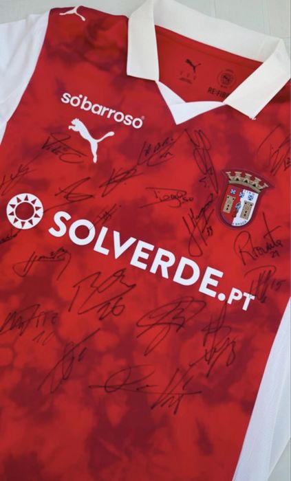 camisola oficial autografada plantel do Sporting Clube de Braga 25/26