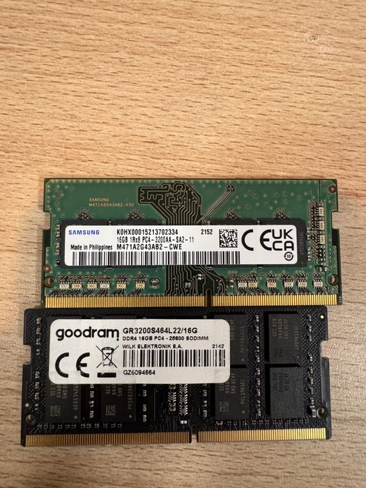 32GB 2x16GB DDR4 3200MHz SO-DIMM laptop