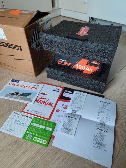 Акумулятор для ДБЖ Li-TIME Group 24 LiFePO4 12.8 100Ah 1280Wh