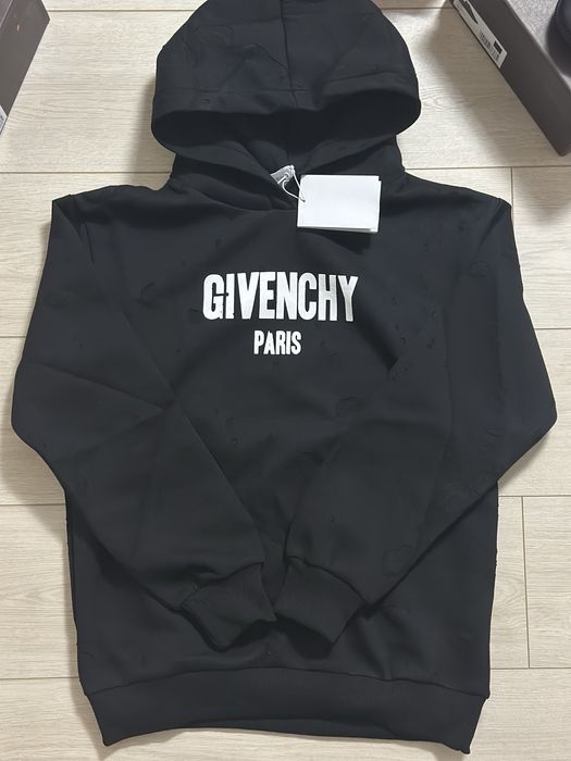 Givenchy hoodie distressed