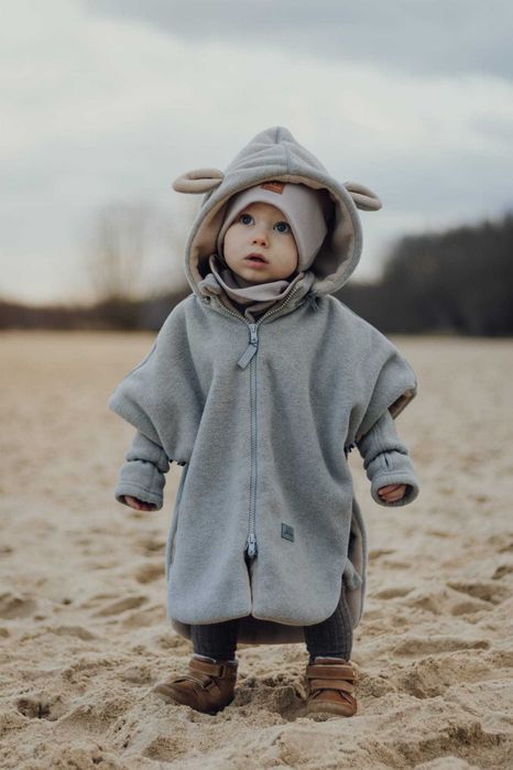 Ponczo samochodowe PATULOVE FLUFFY LAMB r.S (0-3 Lata)