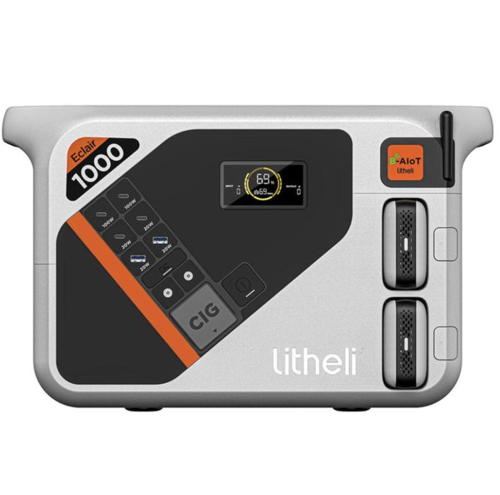 Зарядна станція Litheli 1800 Вт, 1069 Вт·год, LiFePO4, + 2 Power Bank