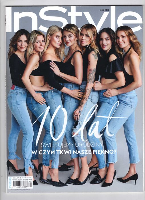 InStyle Edycja Polska 05(118) 2018 W czym tkwi nasze piękno | Czasopismo kobiece Magazyn o modzie Trendy modowe Wywiady z gwiazdami