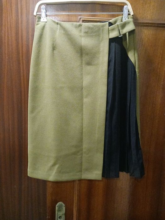 Saia verde e preta