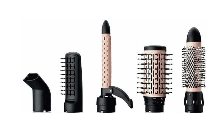 Escova modeladora de cabelos bellissima Italia 5 acessórios