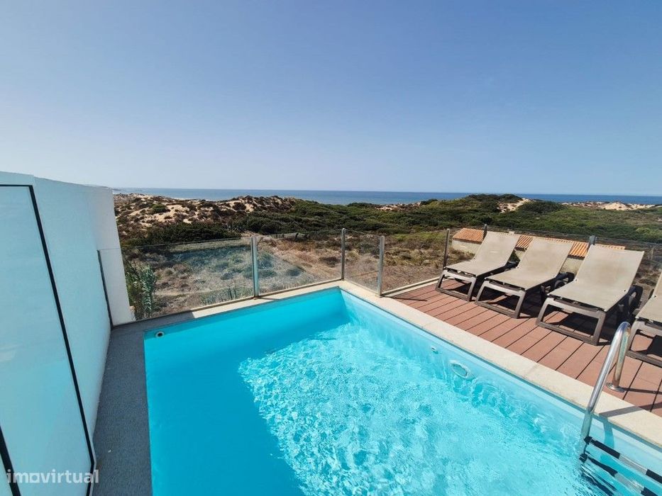 T2 com Rooftop, Piscina Infinity e Vista Mar - Vila Nova de Milfontes