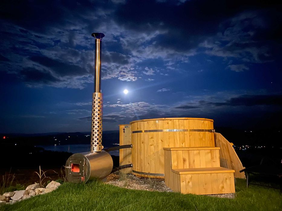 Huba Hills widok na góry i jezioro! Jacuzzi, sauna, grota solna, balia