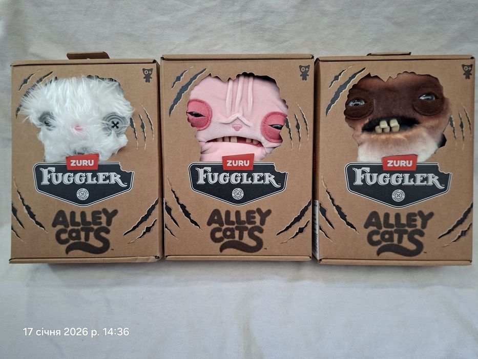 Fuggler мякі фуглер фаглер оригінал серія Alley cats котики сфинкс