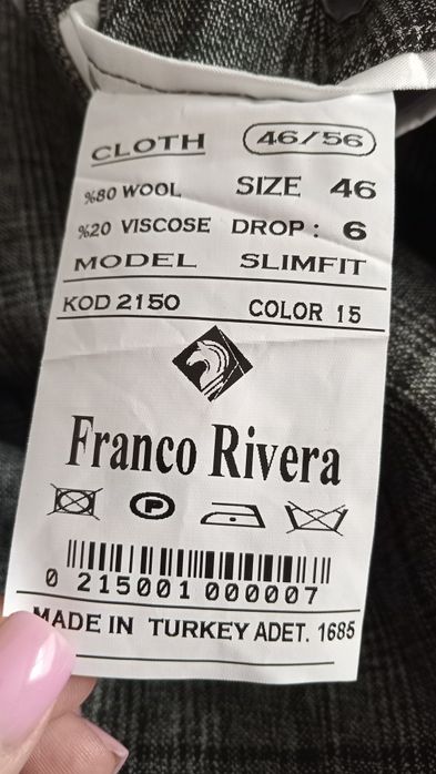 Чоловічий костюм Franco Rivera