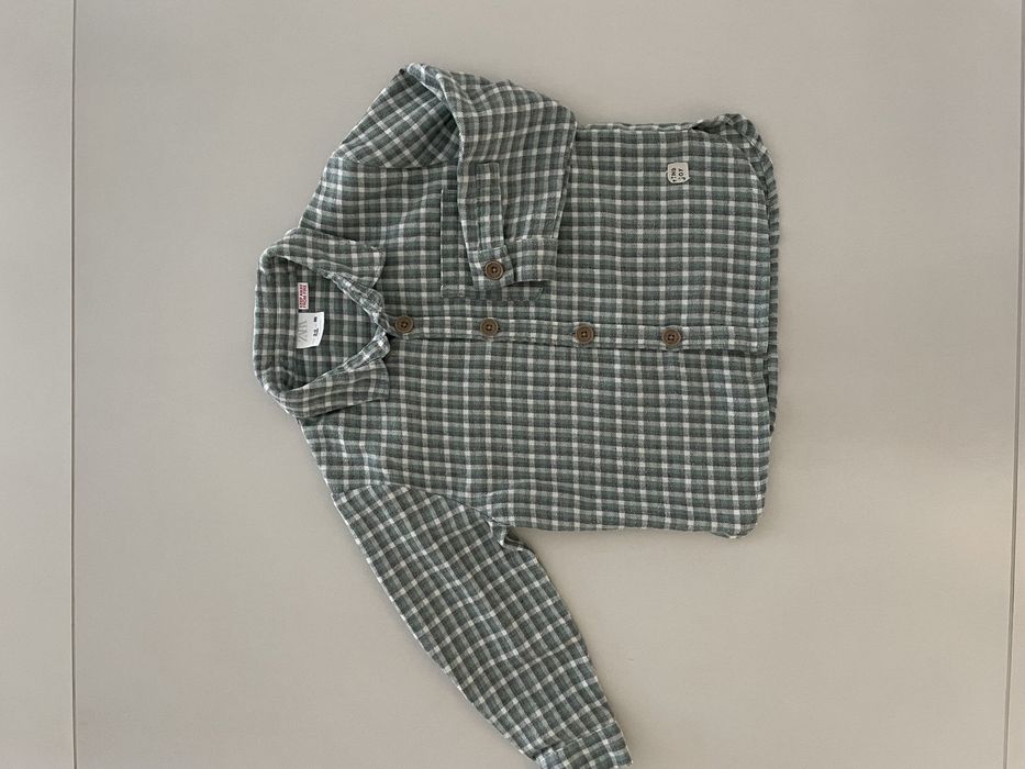 Zara Koszula flanelowa 98 kratka