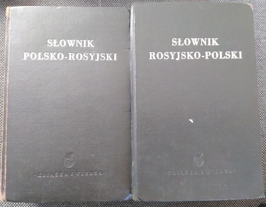 Zestaw słowników rosyjskich z 1950