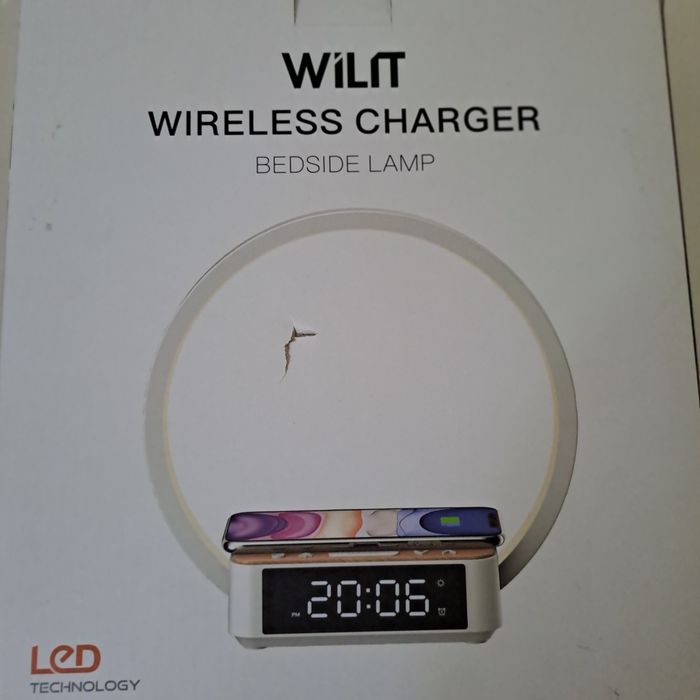 Lampka z ładowaniem budzikiem oraz zegarkiem