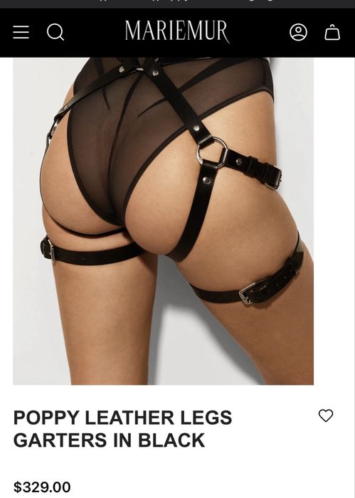 Портупея , кожаный бюстик, ограничители MarieMur