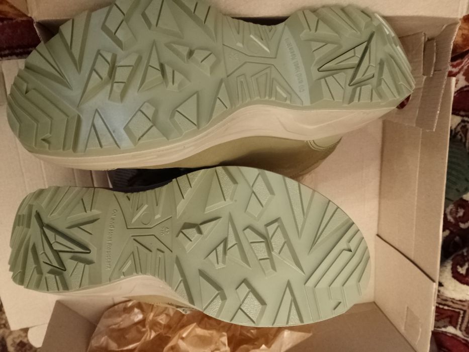 Ботинки зимние олива