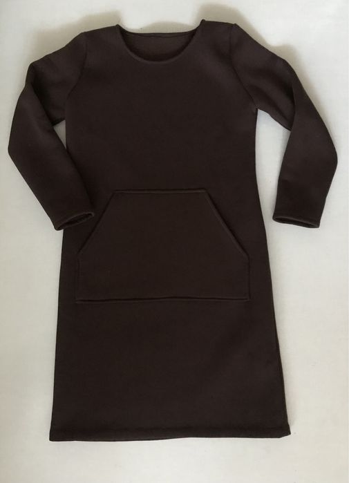 Женское очень теплое платье-худи на флисе, 48/50 р