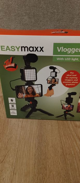 Vlogger-Starter-Kit EASYMAXX zestaw dla vlogera stan BDB