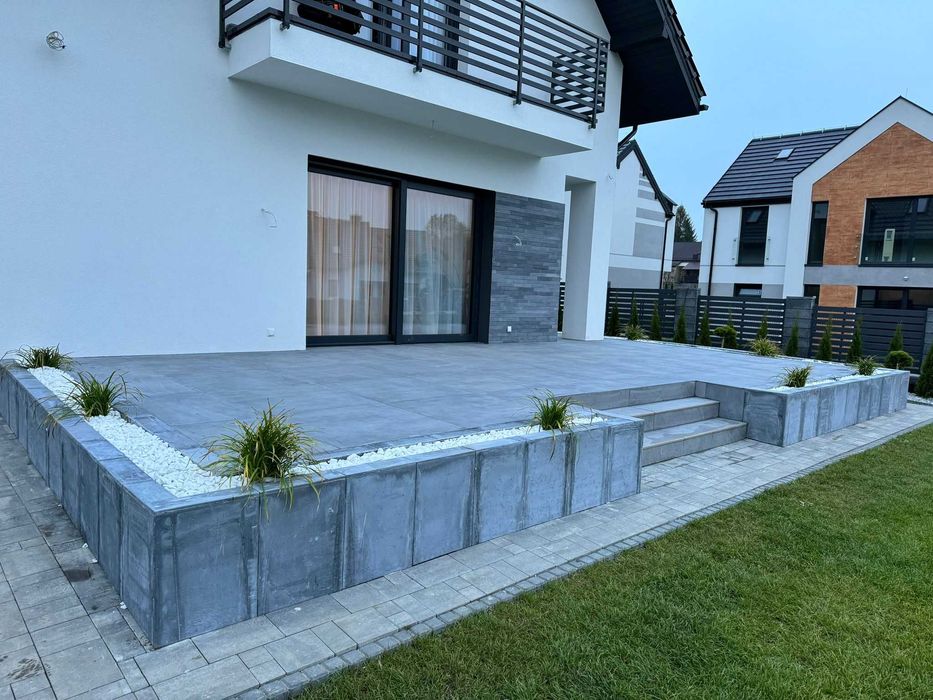Układanie kostki brukowej, tarasów, podjazdów, schodów, ceramiki