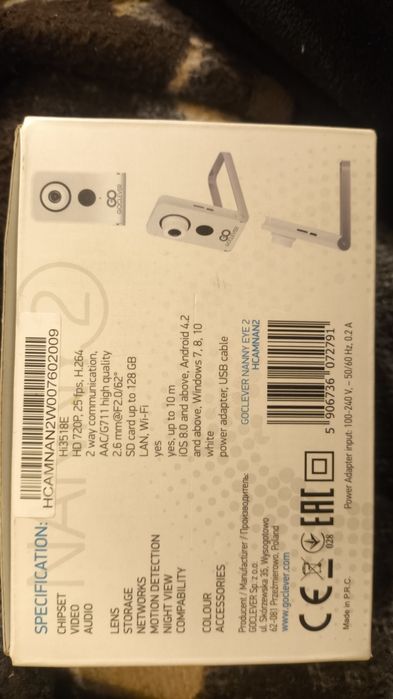 GOCLEVER EYE Nanny 2 Niania Kamera IP WIFI