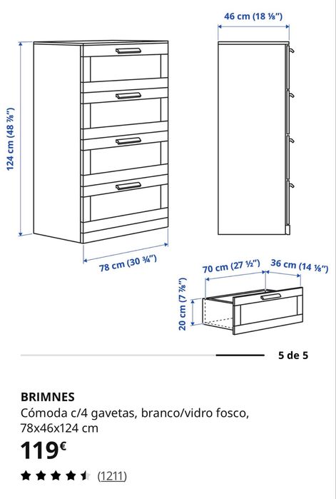 Comoda Brimnes Ikea