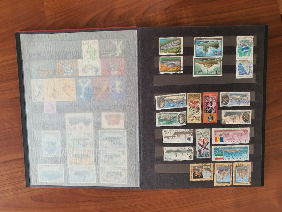 Klaser ze znaczkami pocztowymi