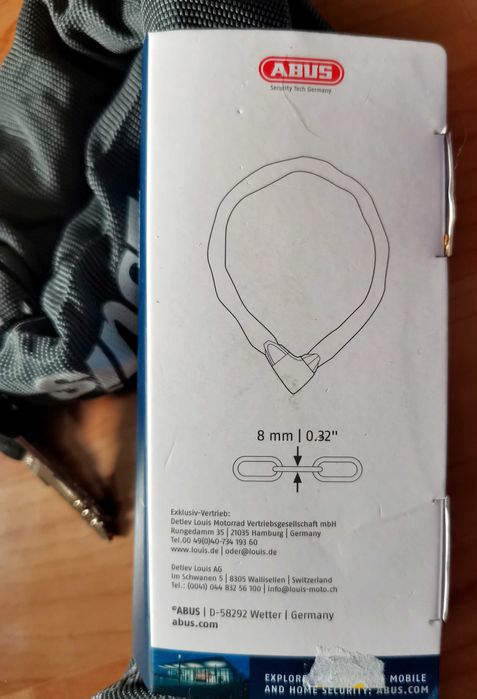 Мотоланцюг (цепь, замок) Abus 8900