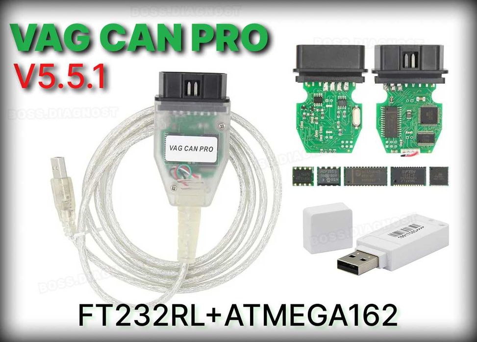 Автосканер програматор ‼️ VAG CAN PRO 5.5.1 ‼️CAN BUS K-Line +USB КЛЮЧ