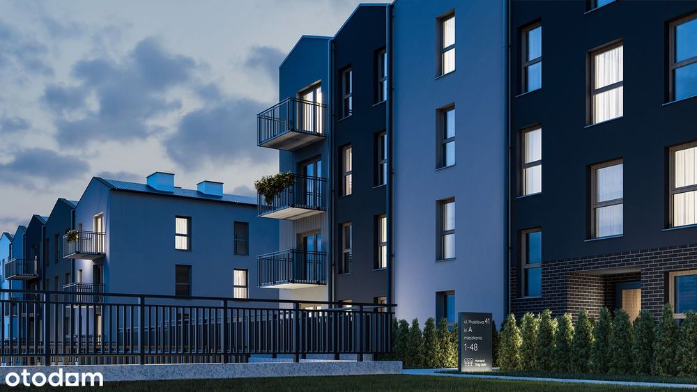4-pokojowe mieszkanie 65m2 + balkon Bezpośrednio
