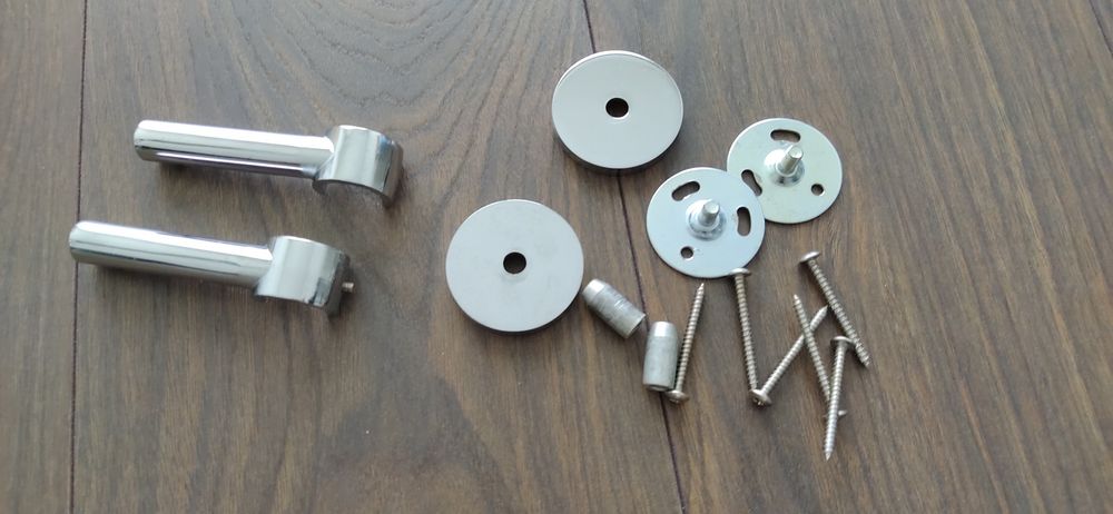 Varões cortinados brilhantes 2 unds