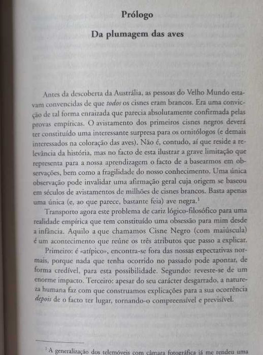 O Cisne Negro; O Impacto do Altamente Improvável - Nassim Nicholas Taleb