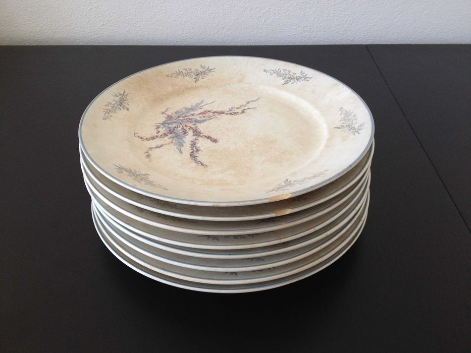 Conjunto Faiança U&C Depose Bruyères Sarreguemines