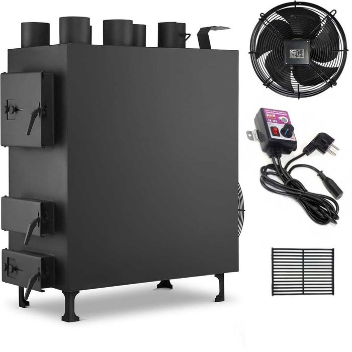 Piec nadmuchowy PN5 z nadmuchem dmuchawa HIGHER o mocy 50 kW