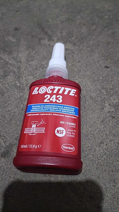 Klej do gwintów anaerobowy niebieski średni Loctite 243 50ml