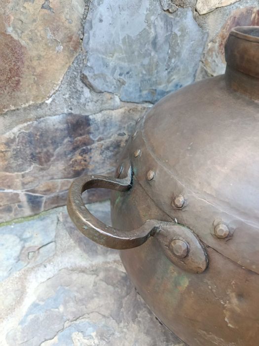 Tacho Alambique Cobre Séc XIX 56 cm 14 kg