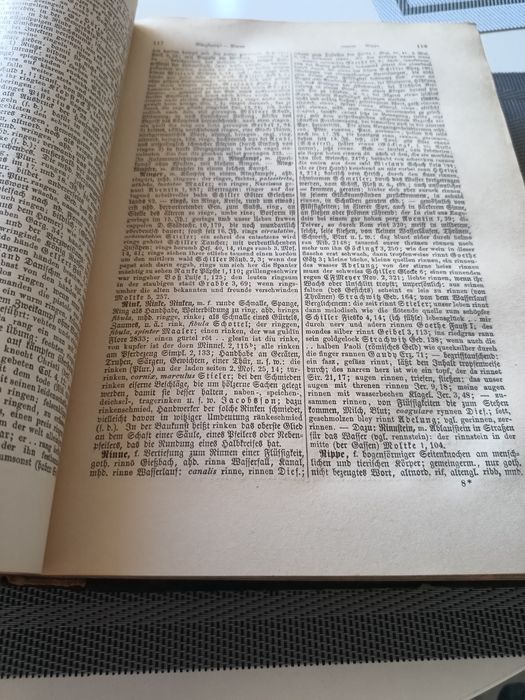 Stary słownik języka niemieckiego 3 tom 1895 r