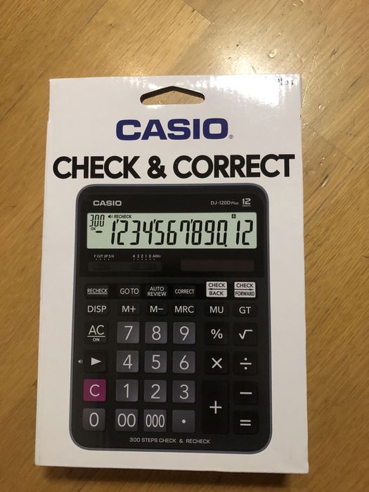 Casio Kalkulator Biurowy DJ-120DPlus Nowy