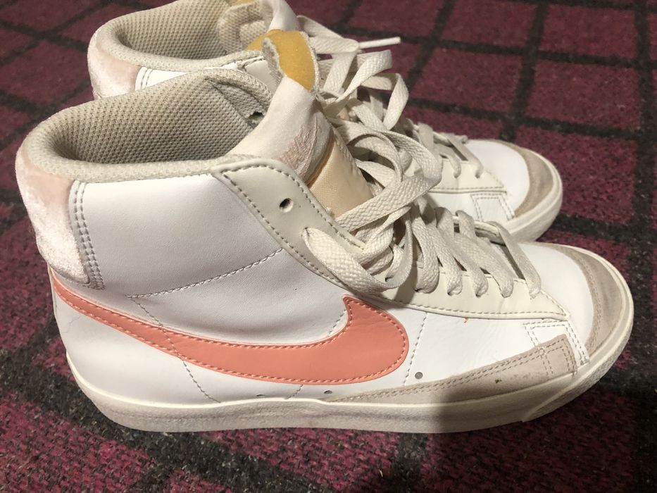 Nike кроссовки  высокие кожаные