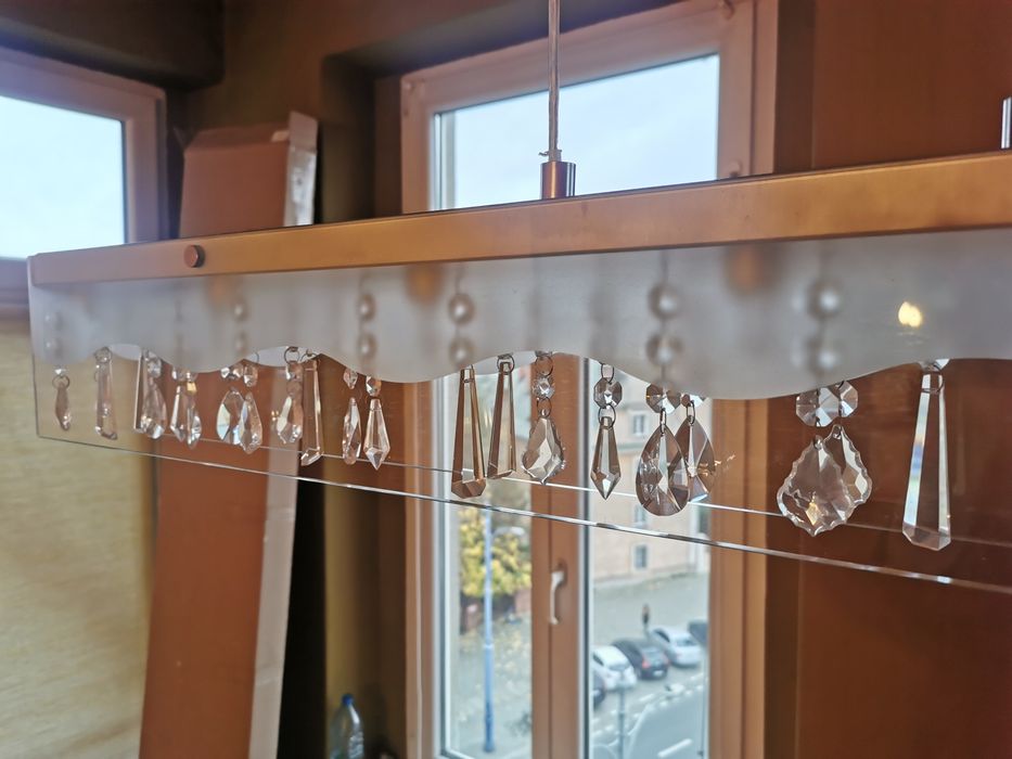 Lampa wisząca z kryształkami