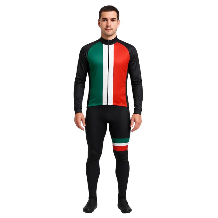 Strój rowerowy kolarski męski XL ocieplany komplet